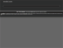 Tablet Screenshot of medol.com